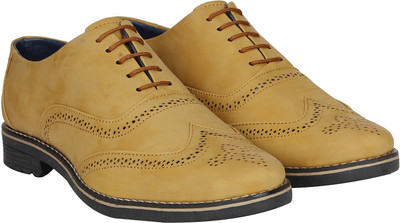 

Kraasa Colored Brogues For Men(Beige
