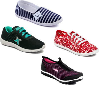 

Asian Women Casual & Running Shoes Combo Pack of 4 Walking Shoes For Women(Multicolor