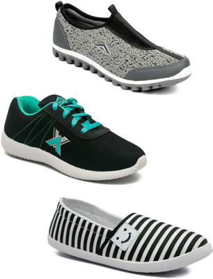 

Asian Women Casual & Running Shoes Combo Pack of 3 Casuals For Women(Multicolor