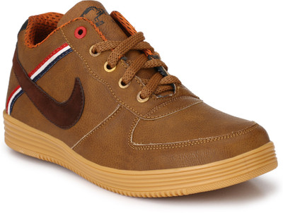 

BB LAA Trandyy High-Ankle Poupular Sneakers For Men(Tan