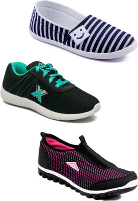 

Asian Women Casual & Running Shoes Combo Pack of 3 Casuals For Women(Multicolor