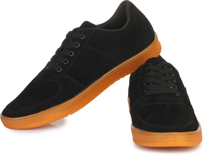 

D-SNEAKERZ Men's And Boys Synthetic Leather Casual Partywear Sneakers Shoes Black Colour Sneakers For Men(Black