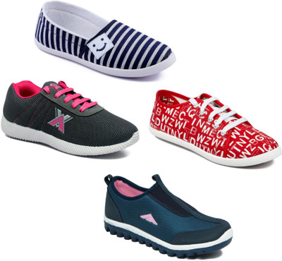 

Asian Women Casual & Running Shoes Combo Pack of 4 Walking Shoes For Women(Multicolor