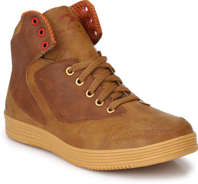 

BB LAA Trandyy High-Ankle Poupular Boots For Men(Tan