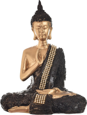 

GRAH PRAVESH GRAH PRAVESH Meditating Buddha-1 Decorative Showpiece - 19 cm(Polyresin, Multicolor)