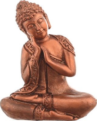 

GRAH PRAVESH GRAH PRAVESH Buddha on Thai-3 Decorative Showpiece - 16 cm(Polyresin, Multicolor)