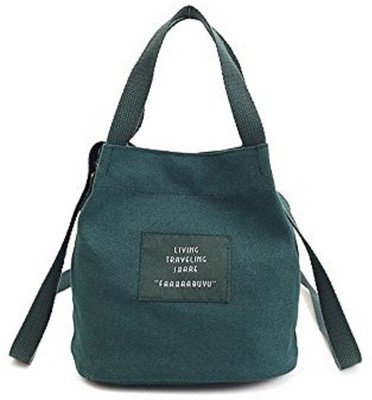 

Mei&ge Girls Casual Green Canvas Sling Bag
