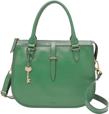 

Fossil Women Casual Green Genuine Leather Sling Bag