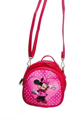 

Prince Toy Girls Pink Rexine Sling Bag