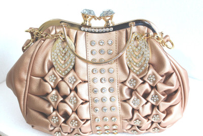

Technology Ahead Girls Evening/Party Brown PU Hand-held Bag