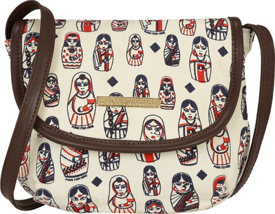 

FUNK FOR HIRE Women Casual Multicolor Canvas, Leatherette Sling Bag