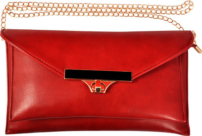 

TITLEE Women Evening/Party Red Polyester Sling Bag
