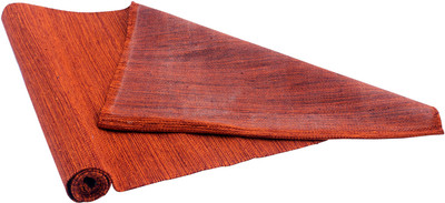 

Ryan Anti-Skid Rubber Coated Cotton Handwoven Yoga / Exercise Mat Orange 3 mm Yoga Mat