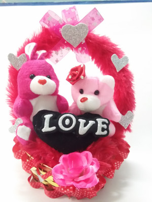 

Aparshi Couple teddybear soft toy for valentine BT01_2 - 32 cm(Red)
