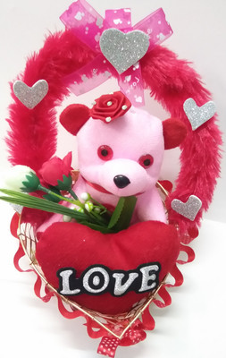 

Aparshi Special valentine stuffed soft teddybear showpiece BKT12_1 - 30 cm(Red)