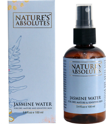 

Nature's Absolutes Jasmine Water/ Jasmine Face Mist (For Dry, Mature, and Sensitive Skin) – 3.4 fl.oz/100 ml, 100 % Pure, Steam Distilled & Organic. For Hair and Skin(100 ml)