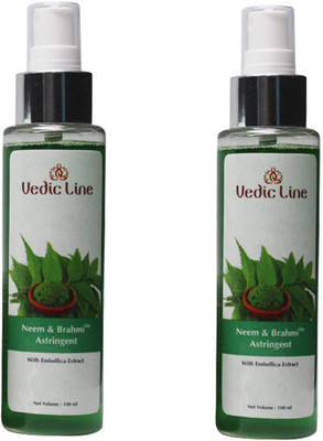 

Vedic Line Neem and Brahmi Astringent with Embellica Extract Pack of 2(100 ml)