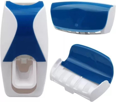 

retailshopping Plastic Toothbrush Holder(Blue, Wall Mount)