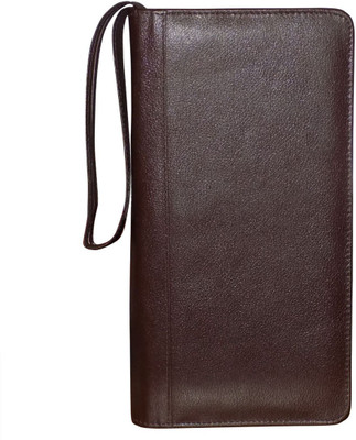 

Style 98 Women Evening/Party Brown Genuine Leather Wrist Wallet(8 Card Slots)