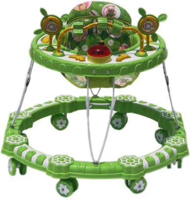

SATNAM GLOBAL Musical Activity Walker With Parent Rod(Green)
