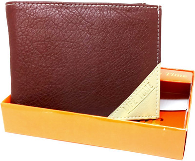 

Homeboy Men Brown Genuine Leather Wallet(10 Card Slots)