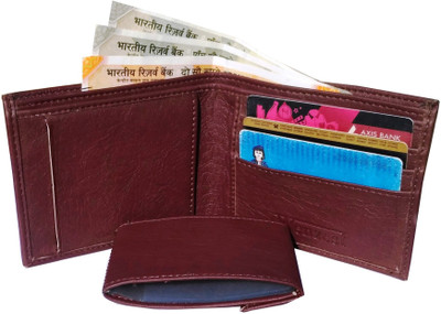 

Wenzest Boys Brown Artificial Leather Wallet(10 Card Slots)