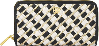 

Eske Women Multicolor Genuine Leather Wallet(6 Card Slots), Blk-gold