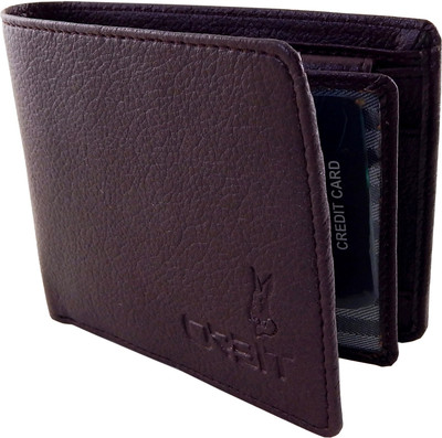 

Orbit Men Brown Genuine Leather, Fabric Wallet(5 Card Slots)