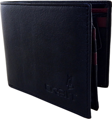 

Orbit Men Black Genuine Leather, Fabric Wallet(5 Card Slots)