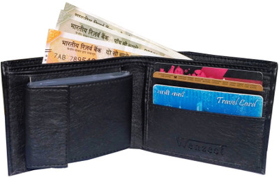 

Wenzest Boys Black Artificial Leather Wallet(10 Card Slots)