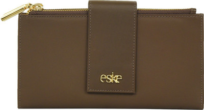 

Eske Women Brown Genuine Leather Wallet(6 Card Slots), Dkearth