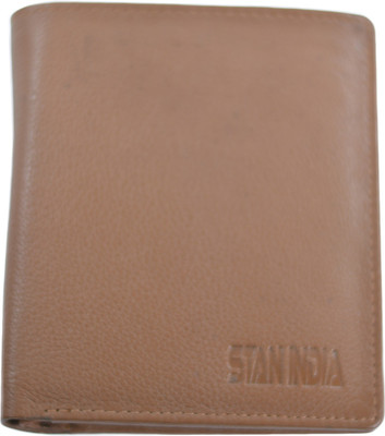 

stanindia Men Tan Genuine Leather Wallet(6 Card Slots)