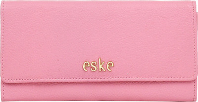 

Eske Women Pink Genuine Leather Wallet(6 Card Slots)