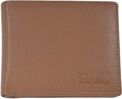 

stanindia Men Tan Genuine Leather Wallet(6 Card Slots)