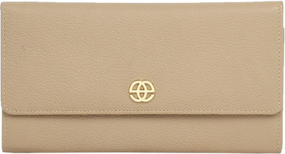 

Eske Women Casual Beige Genuine Leather Wallet(6 Card Slots), Stone