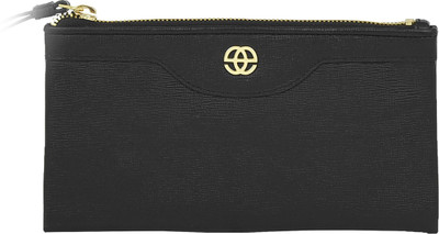 

Eske Women Black Genuine Leather Wallet(6 Card Slots)