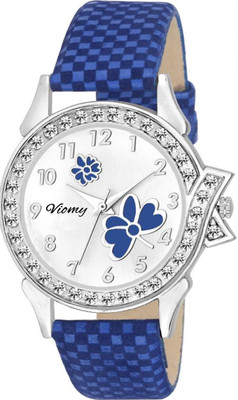 

VIOMY LS4004 decent combination of White Dial and Blue Butterfly print on Dial watch for Girls Watch - For Girls
