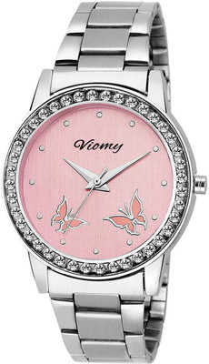 

VIOMY LC3014 Decent Baby Pink Watch with Beautiful Butterfly print on dial watch for Girl's Womem Watch - For Girls
