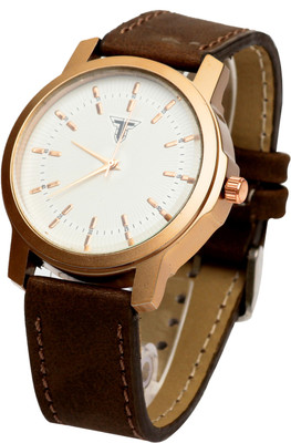 

Traktime Celestial Analog Round Dial Leather Strap Watch - For Men