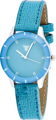 

Traktime Monochrome Analogue Torquise Dial & Leather Strap Watch - For Women
