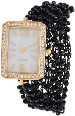 Piu collection Stylist Black Pearl Watch Watch - For Girls