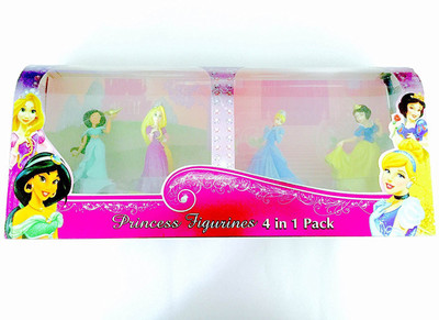 GRV KREATIONS Disney Princess 4 in 1 Figurines Set(Multicolor)