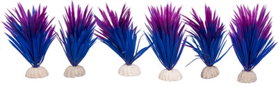 

Liger India Aquarium/ Fish Tank Decorative Artificial Plant, Pack of 6 Laterite Planted Substrate(Blue)