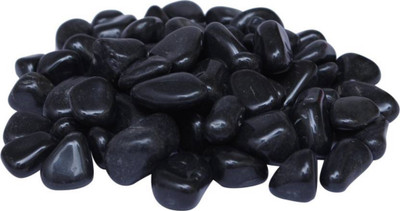

Foodie Puppies Black Pebbles Glossy Stones For Home Decorative, Vase Fillers, Aquarium Fish Tank,Garden (Polished 1kg) River Rock Unplanted Substrate(Black)