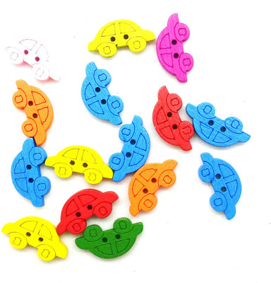 

Aadya Crafts Wooden Fancy Button Assorted 6