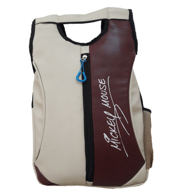 

Aqeeq Artificial leather foam new trends multicolor bacpack chcltebrwn 28 L Backpack(White, Brown), Brown;cream