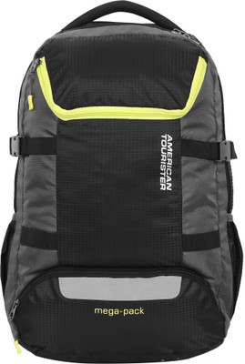 

American Tourister Magna Weekender 02 40 L Laptop Backpack(Black, Grey)