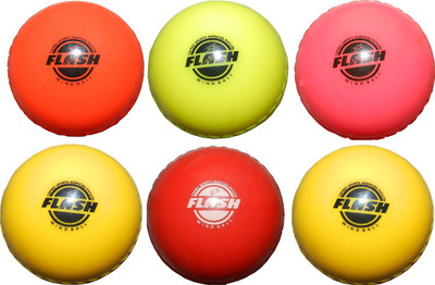 

Flash WIND BALL Cricket Rubber Ball(Pack of 6, Multicolor)