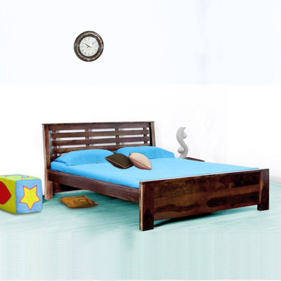 

Vintej Home Woodser Sheesham Solid Wood Queen Bed(Finish Color - Provincial Teak)