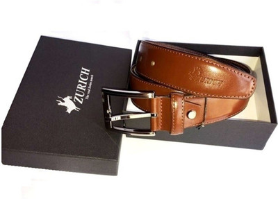 

Zurich Men & Women Casual, Party, Formal, Evening Brown Genuine Leather Belt